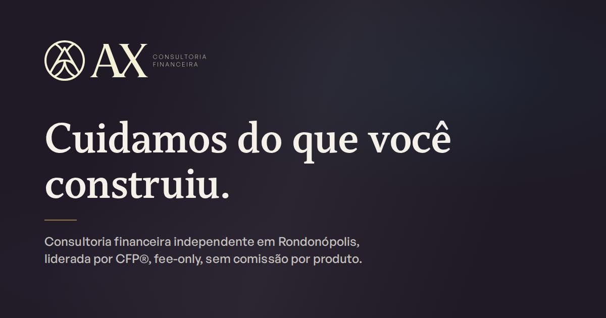 AX Consultoria Financeira · Independente, em Rondonópolis